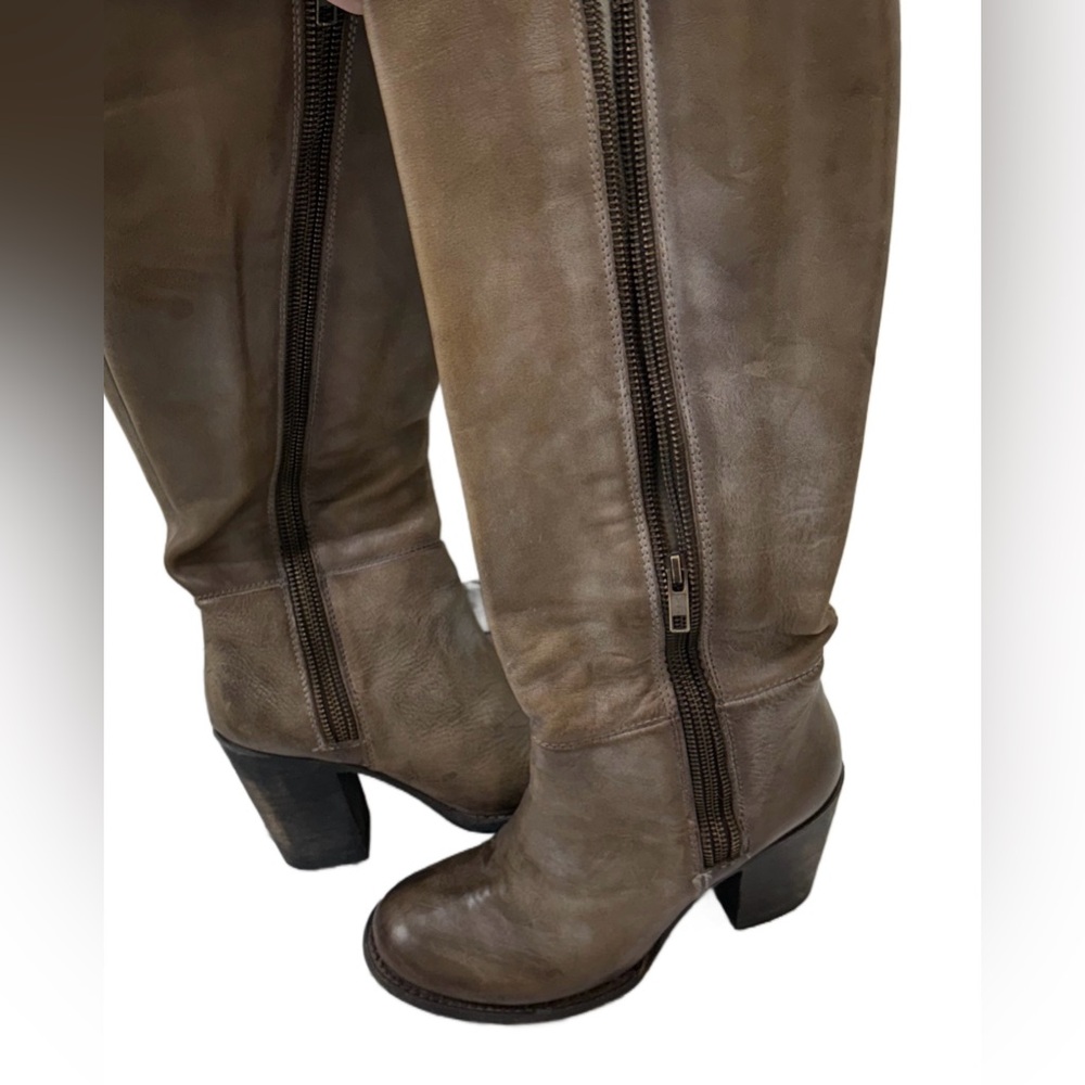 Freebird by Steven Leather Knee-High Boots – Distressed Brown – Size 8 - Picture 2 of 8